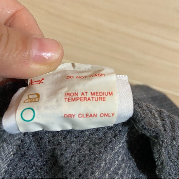 Vintage Flannel Wool Midi Skirt A Line Modest Gray/Purple Eclectic Small Preppy - Picture 8 of 11